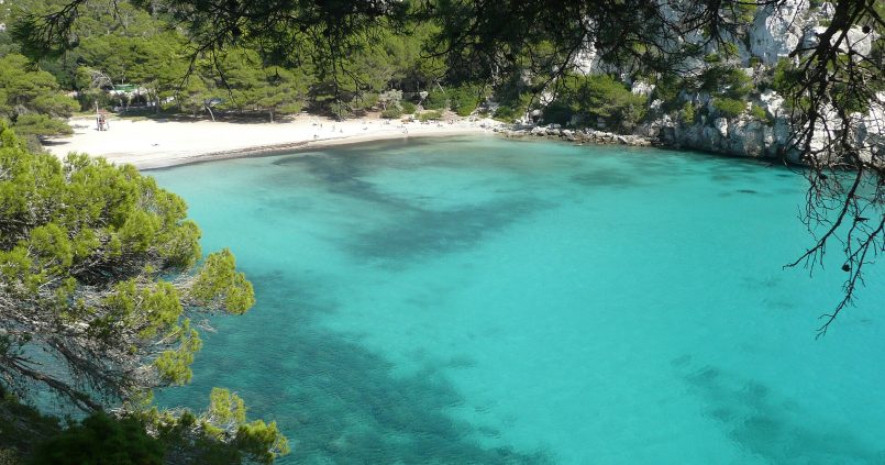 Strand op Menorca