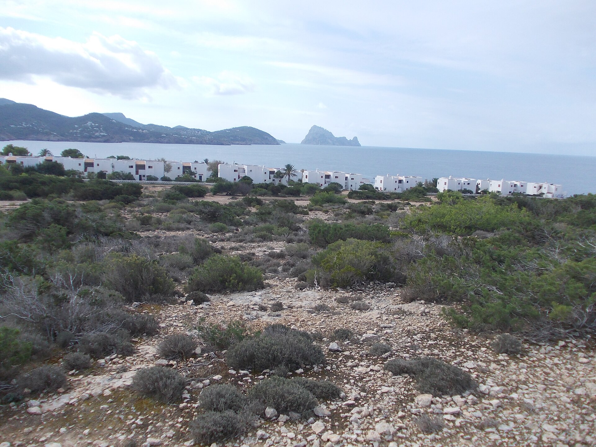 Cala Comte aan de westkust van Ibiza