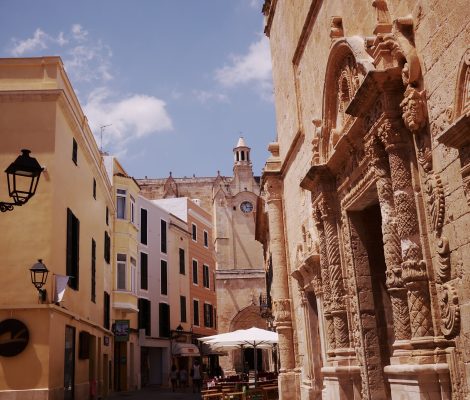 Ciutadella op Menorca — historische haven