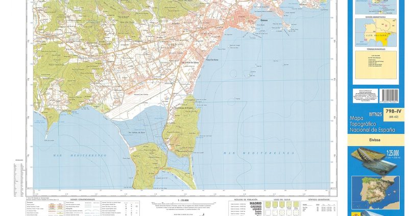 Topografische kaart van Ibiza (Eivissa) — basisfeiten