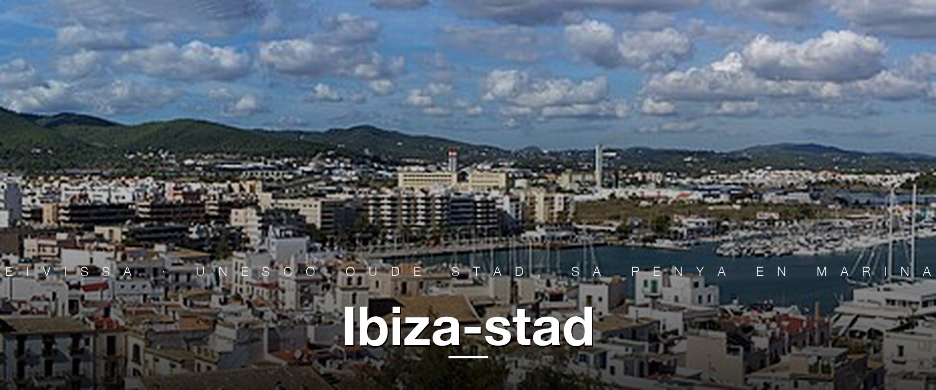 Ibiza-stad Eivissa panorama haven