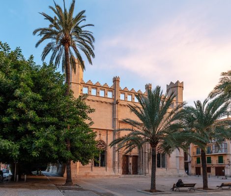 La Lonja (Sa Llotja) gotische gevel in Palma de Mallorca