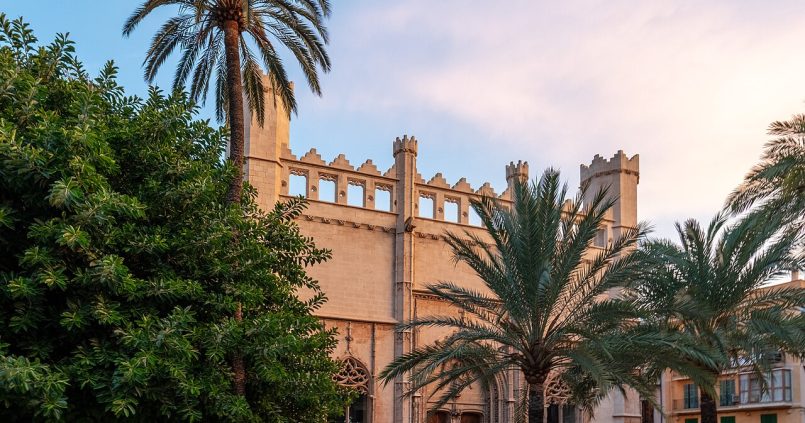 La Lonja (Sa Llotja) gotische gevel in Palma de Mallorca