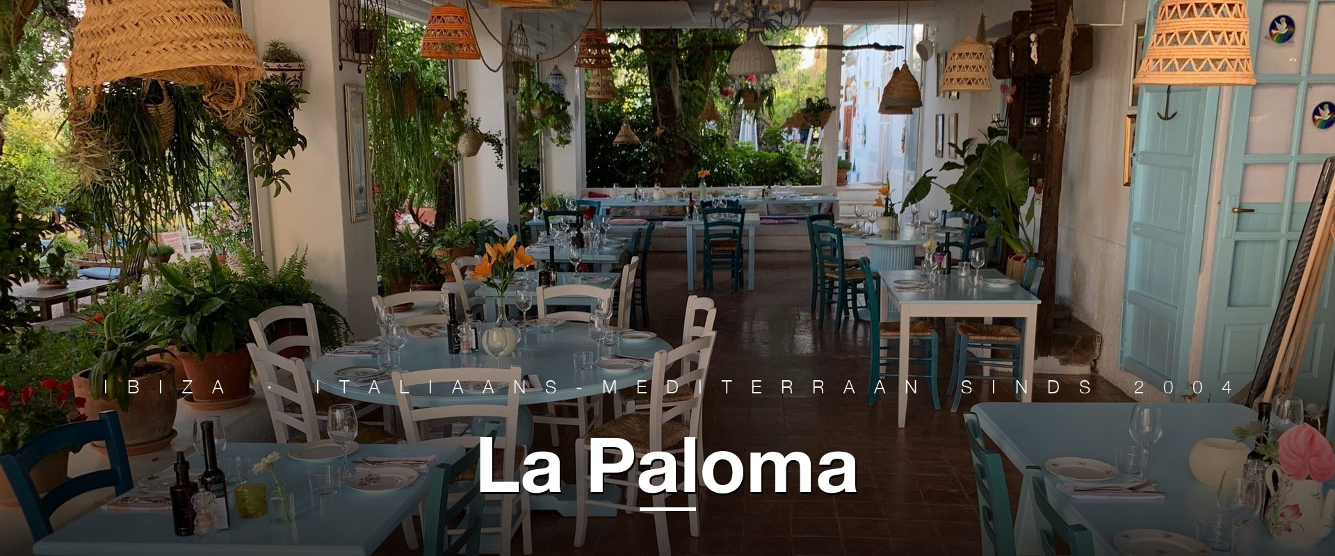 Het interieur van La Paloma in Sant Llorenç de Balàfia, Ibiza