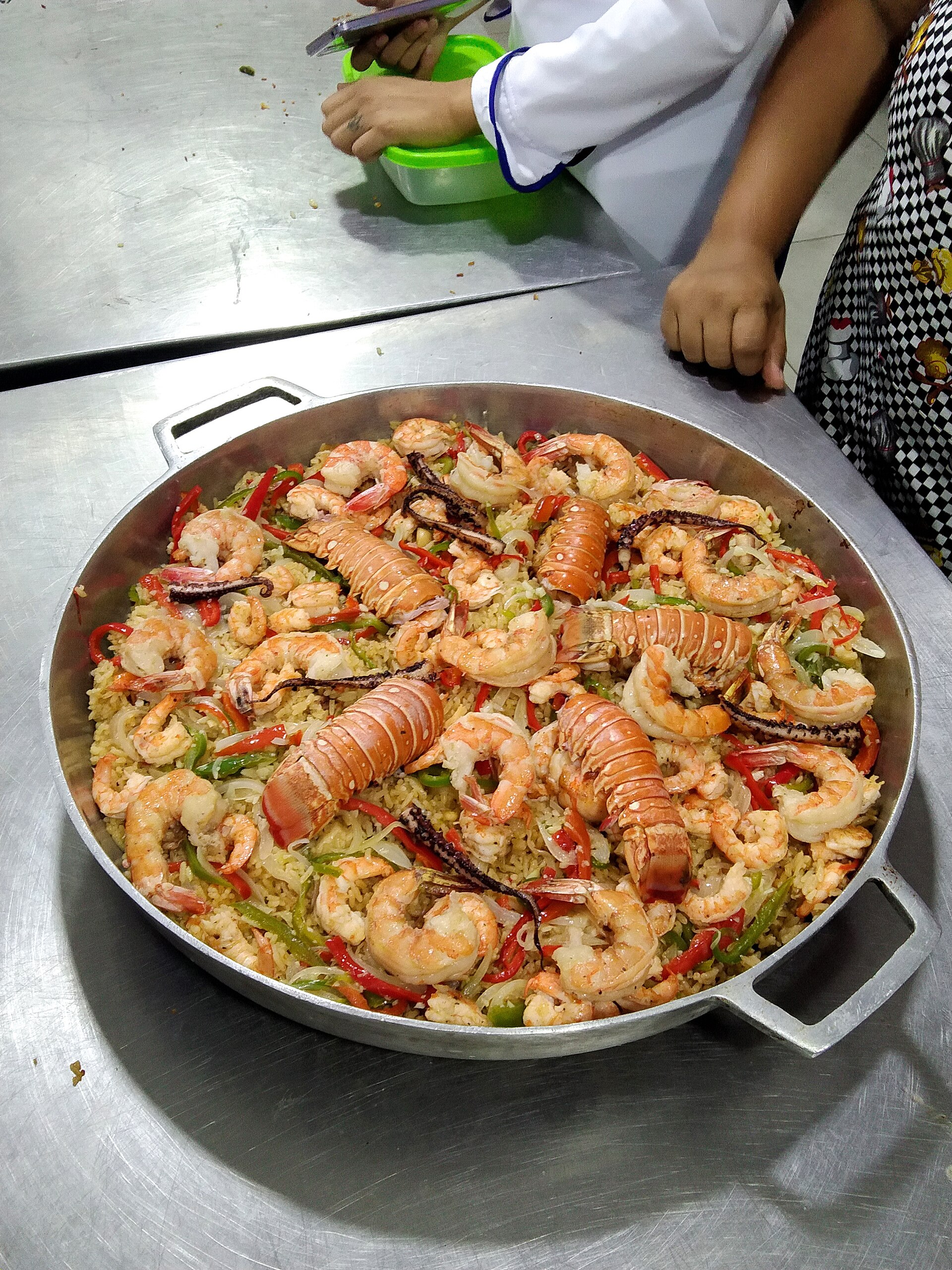 Paella met kreeft en garnalen, Formentera-keuken