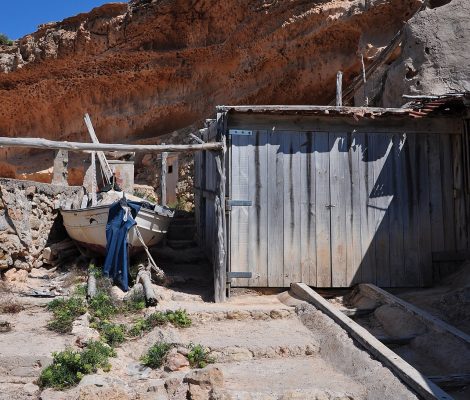 Het ruige landschap rond Sant Joan de Labritja op noord-Ibiza