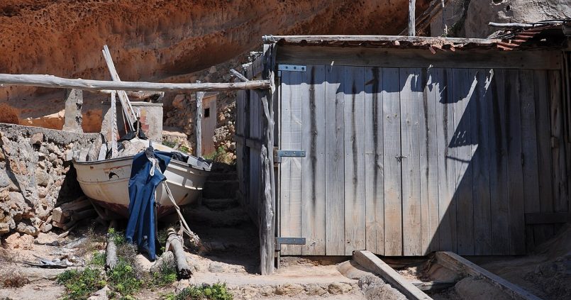 Het ruige landschap rond Sant Joan de Labritja op noord-Ibiza