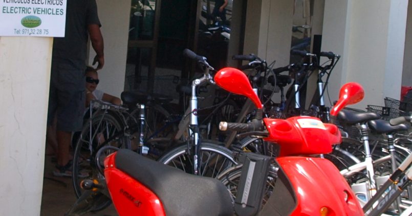 Scooter op Formentera