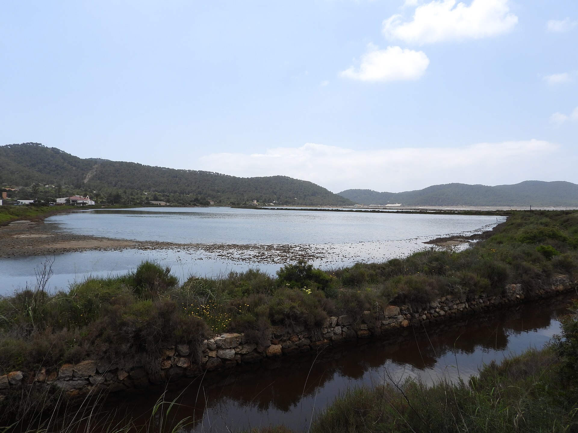 De zoutpannen van het Ses Salines natuurpark Ibiza