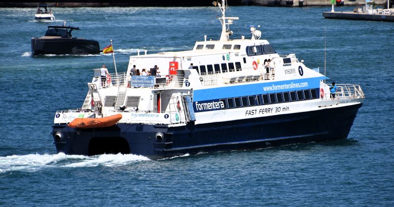 Veerboot tussen Ibiza en Formentera