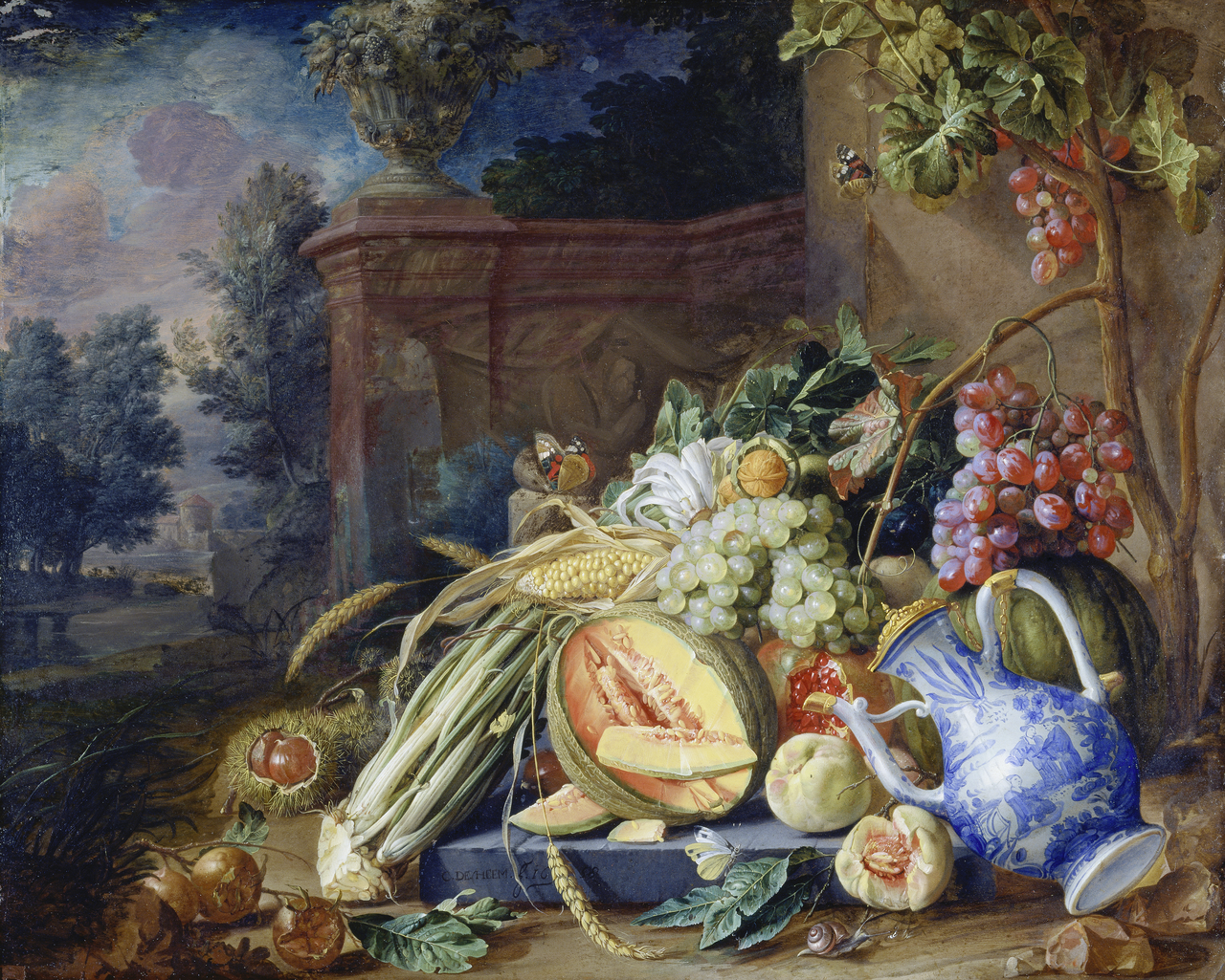 Bergen vers fruit horen bij het decor.
