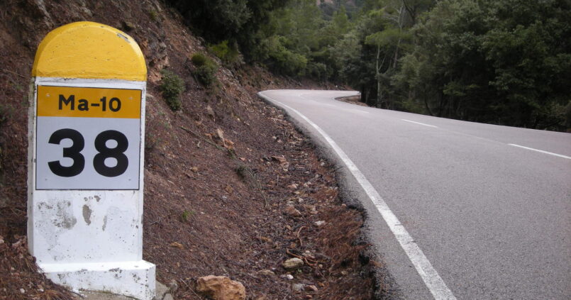 Bergweg door de Serra de Tramuntana op Mallorca