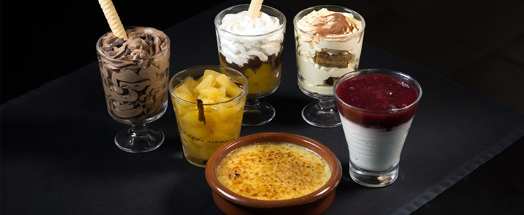 Huisgemaakte desserts van Vogamarí
