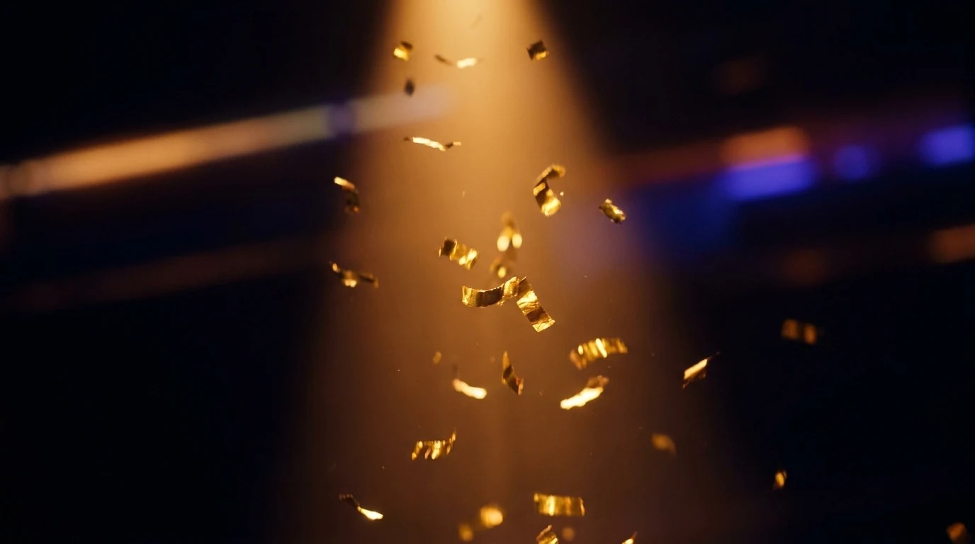 Social Club Mallorca: de boutique club aan de Paseo Marítimo van Palma 5 Confetti dwarrelt door een lichtbundel boven de dansvloer van Social Club Mallorca